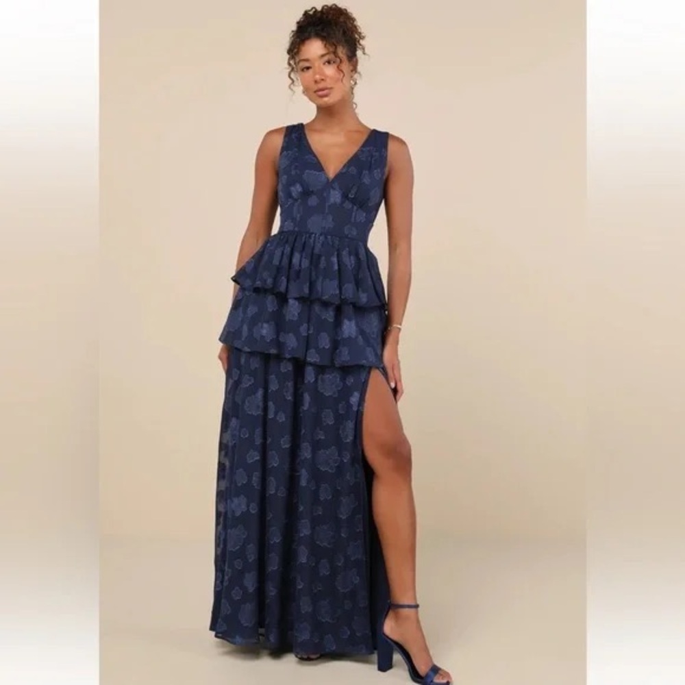 💙✨ NWT Lulu’s Navy Formal Dress – Size Small ✨💙